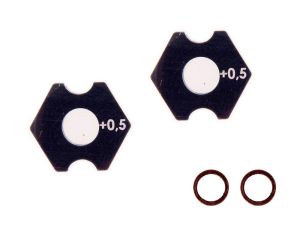 Mugen MTC3 Aluminium Radmitnehmer +0,5mm (2) A2250/+05