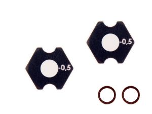 Mugen MTC3 Aluminium Radmitnehmer -0,5mm (2) A2250/-05