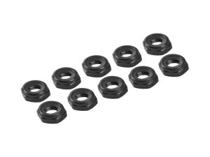 Ultimate RC 4mm Schwarz Aluminium Stoppmutter selbstsichernd (10)