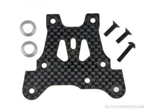 Mugen Lenkungsplatte 3mm MBX-7 # Carbon, E2121
