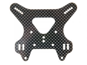 Mugen Dämpfer Befestigungsplatte Carbon hinten # MBX-7R, E2533