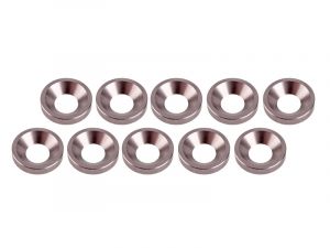 Arrowmax Aluminium Unterlegscheiben konisch M4 # Grau
