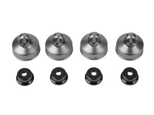 LRP S8 Rebel - BigBore Dämpferkappen oben (Aluminium) und unten (je 4 Stk)