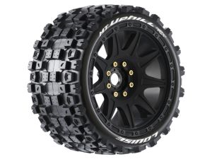 Louise Komplettrad MT-Uphill 1/8 Monster Truck  MFT Soft RC Reifen 2.8 schwarz 17mm 0&1/2 Offset