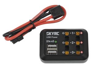 SkyRC SK600114-03 DC Power Distributor mit XT60 Stecker – kompakte Verteilerbox für RC & Hobby