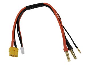 SkyRC Ladekabel XT60 für 2S Akku mit 4mm oder 5mm Buchse SK6000023-14
