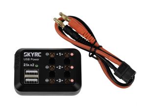 SkyRC DC Power Distributor – Kompakte Verteilerbox mit Bananenstecker & USB | SK600114-01