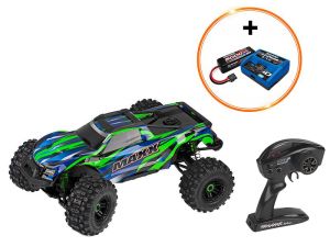 Traxxas Wide MAXX 1:10 RTR TSM SR VXL-4S Monster Truck grün Brushless inkl TRX2996GX TRX89086-S6-GRN