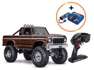 Traxxas TRX-4 Ford F150 Ranger Braun Crawler inkl. 2992GX Power Pack (LiPo + EZ-Peak Ladegerät)