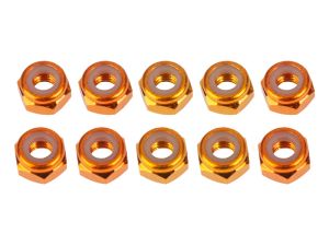 UR1512-G Ultimate RC 4mm Gold Aluminium Stoppmutter selbstsichernd (10)