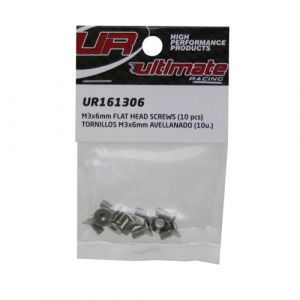 UR161306 - Ultimate RC Senkkopfschraube M3x6mm 12.9 (10)