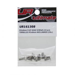UR160308 - Ultimate RC Senkkopfschraube M3x8mm 12.9 (10)