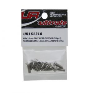 UR161310 - Ultimate RC Senkkopfschraube M3x10mm 12.9 (10)