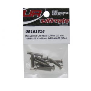 UR161316 - Ultimate RC Senkkopfschraube M3x16mm 12.9 (10)