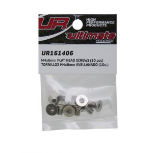 UR161406 - Ultimate RC Senkkopfschraube M4x6mm 12.9 (10)