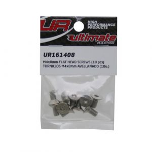 UR161408 - Ultimate RC Senkkopfschraube M4x8mm 12.9 (10)