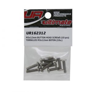 Ultimate RC Rundkopfschraube M3x12mm 12.9 (10) Button Head Innensechskant