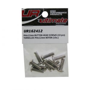Ultimate RC Rundkopfschraube M4x12mm 12.9 (10) Button Head Innensechskant