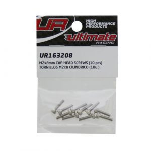 Ultimate RC Zylinderkopfschraube M2x8mm 12.9 (10)Cap Head Innensechskant