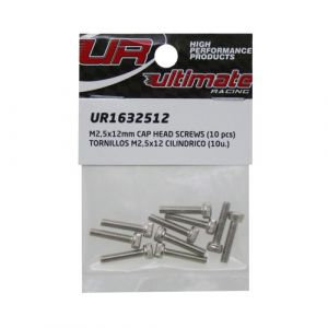 Ultimate RC Zylinderkopfschraube M2.5x12mm 12.9 (10) Cap Head Innensechskant