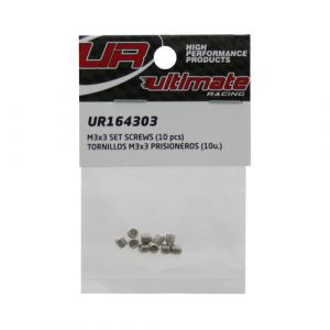 Ultimate RC Madenschraube M3x3mm 12.9 (10) Set Screws Innensechskant Gewindestift