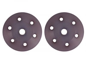 UR1734 Ultimate RC Stoßdämpfer Kolbenplatten Grau 6x1.4mm (2) konisch 16mm gerade Löcher