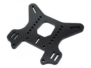 UR1922-3 Ultimate RC Kohlefaser Stoßdämpfer Befestigungsplatte HA (1) Mugen MBX8R +3mm