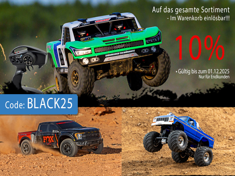 Black Friday Sale 2025 – 10% Extra Rabatt auch auf bereits reduzierte RC Autos