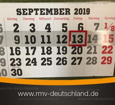 Vom 13. bis zum 16. September 2019 bleibt unser Geschäft vollständig geschlossen