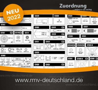 Mugen MBX8R Ersatz- und Tuningteile vollständig im Produktshop verfügbar