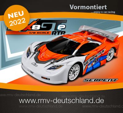 Frischer Wind für die 1:8 GT-Klasse – Der Serpent SRX8 GTE 4WD RTR ist da!