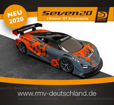 Neuheit im Anflug – Bittydesign Seven20 Lexankarosserie für 190mm Fahrzeuge