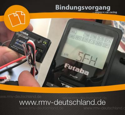 Routineprüfung vor dem Start – Futaba T3PV mit Empfänger R203GF