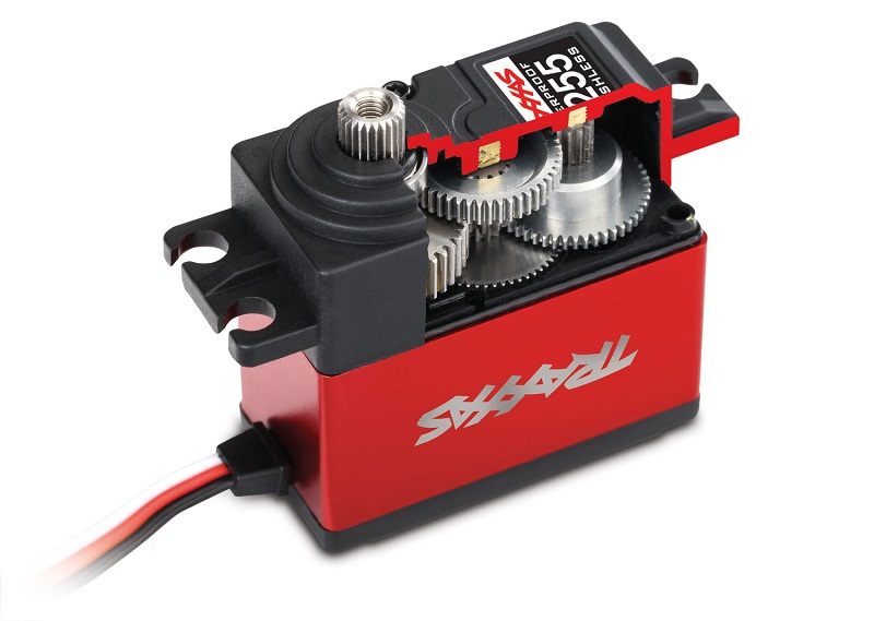 Servo, digital high-torque 400 brushless, metal gear (ball bearing), waterproof