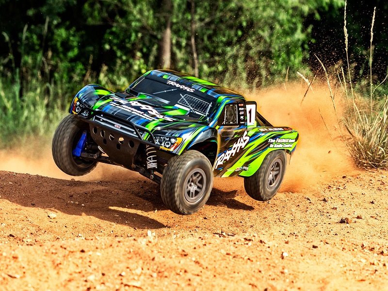 Traxxas Slash 4WD Brushless BL-2S RTR 1:10 Short Course Race Truck grün ohne Akku/Lader