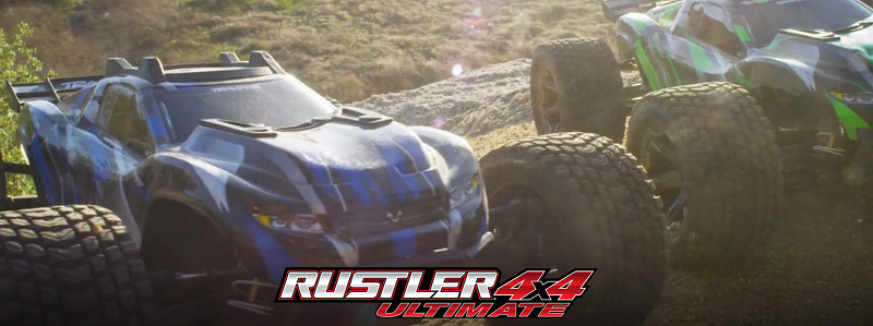 MODEL 67097-4: Rustler® 4X4 Ultimate: 1/10 scale 4X4 stadium truck, Fully-assembled, waterproof electronics, Ready-To-Race®, with TQi™ 2.4 GHz 2-channel radio system with factory-installed Wireless Module and telemetry sensors, VXL-3s™ speed control, and 
