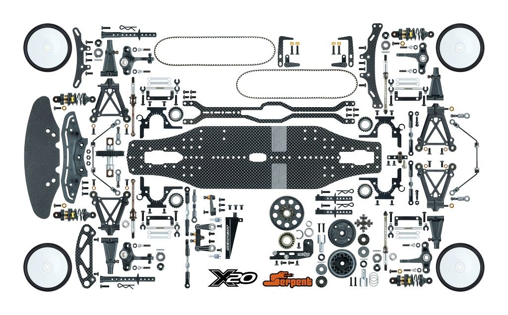 Serpent Medius X20 Touring EP 1:10 4WD RC Modellauto